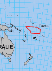 Tuvalu - poloha
