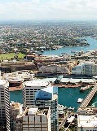 Pohled na Sydney