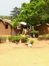 Město Bozoum ve Středoafrické republice
