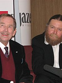Václav Havel a překladatel jeho děl Andrzej Jagodziński