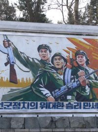 Propagandistický plakát, Moranbong, Pchjongjang