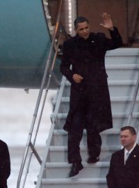 Americký prezident Barack Obama přiletěl do Kodaně