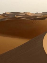Sahara s písečnými dunami