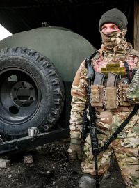 Vojenské výcvikové středisko v Záporožské oblasti na východě Ukrajiny