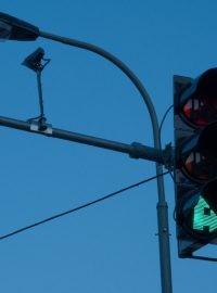 Dopravní kamery a semafor