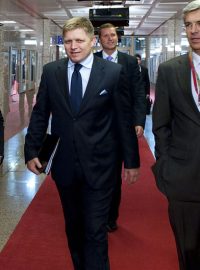 Summit eurozóny v Bruselu. Slovenský premiér Robert Fico