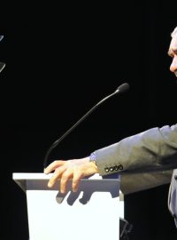 Předseda TOP 09 Karel Schwarzenberg jako čestný host na 21. kongresu ODS