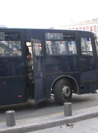 Demonstrace řeckých odborářů v Athénách proti úsporám