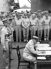Podpis kapitulace Japonska