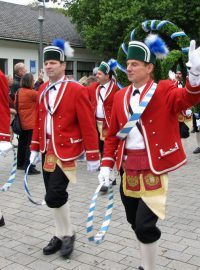 Historický průvod před zahájením Oktoberfestu v Mnichově