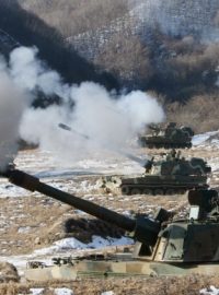 Jižní Korea uskutečnila odkládané dělostřelecké cvičení