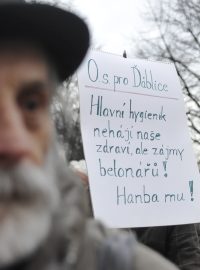 Demonstrace proti hluku na Palackého náměstí