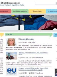 Nová webová stránka stálého zastoupení Česka při EU.