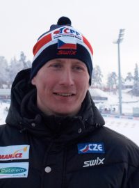 Lukáš Bauer u tratí na Holmenkollenu na mistrovství světa 2011