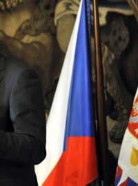 Prezident Václav Klaus se na Pražském hradě vyjádřil k vládní krizi