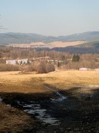 Pohled na Boletice ve vojenském výcvikovém prostoru