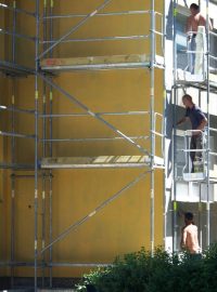 Zateplování panelových domů ve Vlašimi (2)