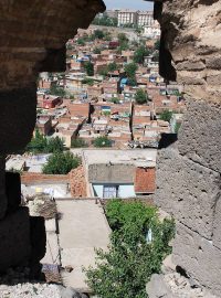 Pohled shůry na turecký Diyarbakir