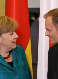 Angela Merkelová a Donald Tusk se sešli ve Varšavě.