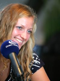 Petra Kvitová byla středečním hostem Radiožurnálu