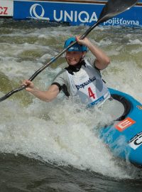 Kajakářka Štěpánka Hilgertová na SP ve vodním slalomu 2010, Troja