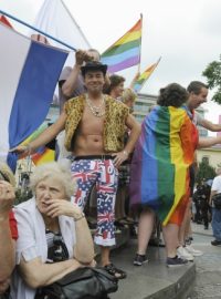 Na náměstí Republiky v Praze se scházeli účastníci pochodu hrdosti Prague Pride