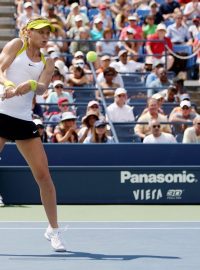 Lucie Šafářová na US Open v utkání proti domácí Madison Keysové