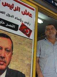 Majitel palestinské večerky pojmenované Erdogan
