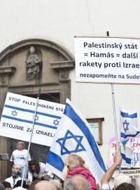 Demonstrace na podporu Izraele