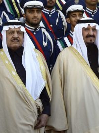 Saúdskoarabský korunní princ Sultána a jeho bratr princ Nájif