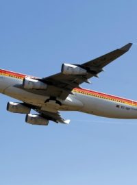 Letadlo španělských aerolinií Iberia