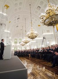 Výroční projev ruského prezidenta Dmitrije Medvěděva