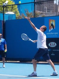 Tomáš Berdych na tréninku (Australian Open)