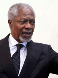 Mezinárodní emisar pro řešení syrské krize Kofi Annan