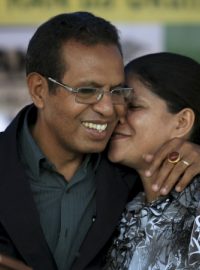 Nový prezident Východního Timoru Taur Matan Ruak s manželkou Isabelou da Costa Ferreira