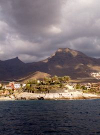 pohled na ostrov Tenerife