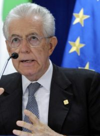 Italský premiér Mario Monti na summitu v Bruselu