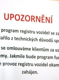 Nový systém zkolaboval - cedule v Plzni
