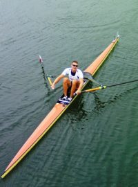 Spokojený Ondřej Synek na olympijském kanálu po svém semifinálovém vítězství