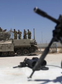 Vojáci ve vojenské zóně na hranicích s Izraelem Egyptem a Gazou