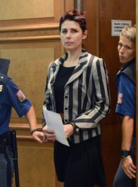 Ředitelka kladenské nemocnice Kateřina Pancová u Okresního soudu Praha-východ