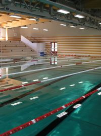 Nový bazén v Karlových Varech je už téměř hotový