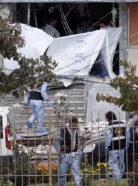 Místo výbuchu v tureckém Istanbulu
