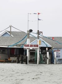 Pobřeží státu New York po průchodu superbouře Sandy