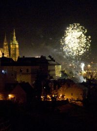 Silvestrovské oslavy v Praze (ilustrační foto)