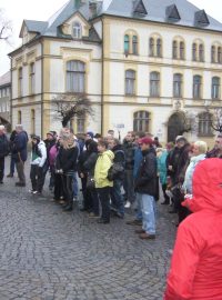 Demonstrace proti amnestii ve Varnsdorfu