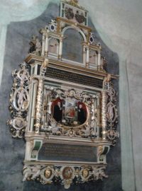 Epitaf Floriána Gryspeka v kostele svatého Petra a Pavla v Kralovicích
