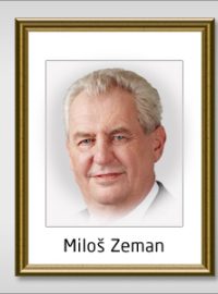 Miloš Zeman - obraz prezidenta (ilustrační foto)