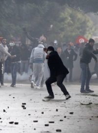 Demonstrace v Tunisu