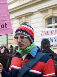 Demonstrace proti škrtům, které mají zasáhnout oblast grantů na tzv. živou kulturu